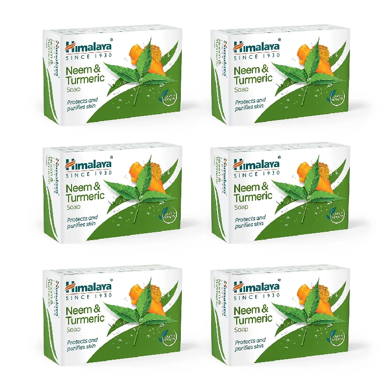 Himalaya Herbals Neem And Turmeric Soap (Pack of 6), 125 g-1.webp
